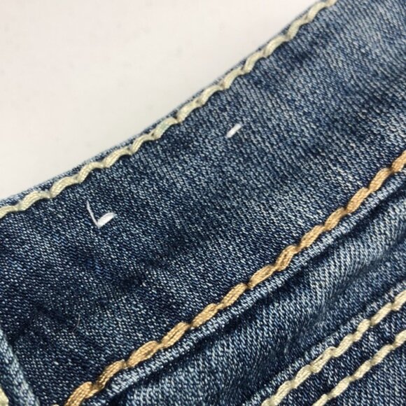 DISTRESS TATTOO ALEXIS MIDRISE CAPRI JEANS 27x23 - Picture 11 of 15